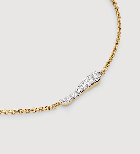 Riva Pavé Diamond Chain Bracelet view 3