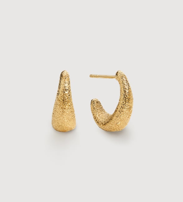 Antica Textured Small Hoop Earrings