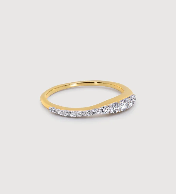 Riva Pavé Diamond Stacking Ring